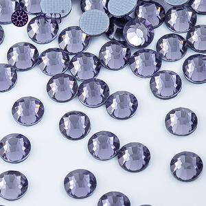 136個のタンザナイトYHBホットフィックスラインストーンカラーチャート、フラットカットラインストーンアイデア、ジュエリー用ストーン - Product Image 4