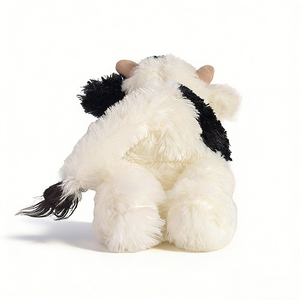 Peluche Morbido a Forma di Mucca da 34 cm, Giocattolo Imbottito con Imbottitura in Poliestere e Cotone PP, Regalo per Bambini - Product Image 2