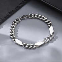 Bracelet Chaîne Maille Cubaine en Acier Inoxydable pour Hommes 22cm 10mm Bracelets Maillons Tendance Plaqué Or Vente en Gros