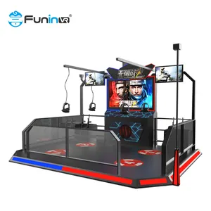 FuninVR Theme Park 4Players 9d Virtual Reality Gun Shooting Games Simulator Virtual Vr Sniper Supplies For Sale Amusement Rides