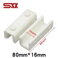 Insert de patin de guidage d'ascenseur 80x16mm 80x10mm pour rail principal de contrepoids de cabine, patin coulissant universel, pièce de rechange