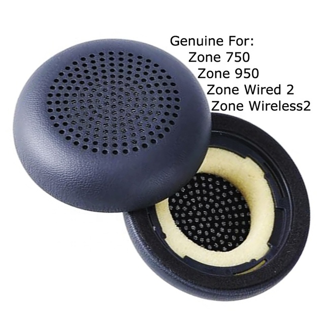 Genuine for Logitech Zone 750 950 Ear Cushions Artifical Leather Cover Earpad for Zone Wired2 Wireless2 PU Leather Ear Pads