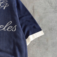 Pull-over en tricot personnalisé pour homme, logo polo, manches courtes, été, décontracté, fabricant OEM ODM, vente en gros, faible MOQ, en vrac