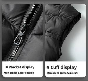 Chalecos Acolchados Personalizados sin Mangas para Hombre, Invierno 2025, Chalecos con Cierre de Cremallera Unisex de Talla Grande al por Mayor - Product Image 6