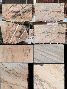 Prezzo di fabbrica personalizzato sogno in marmo rosa lavabo Top bagno di lusso moderno piedistallo in marmo lavandino - Product Image 6