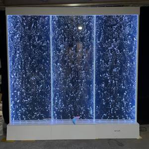 Floor standing water bubble walls, modern decorative restaurant <b>room</b> cracked metal <b>screen</b> <b>divider</b> - Product Image 3