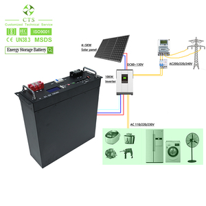 CTS Solar Rack Batterij 48V 5kWh 10kWh 15kWh LiFePO4 Deep Cycle Batterijmodule voor thuiszonnesysteem Off-Grid Energieopslag - Product Image 2