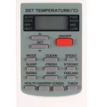 Télécommande de remplacement AUX YKR-H/002E pour climatiseur domestique, facile à utiliser, ABS 0,5 mm blanc/vert grisâtre, pièces de climatiseur