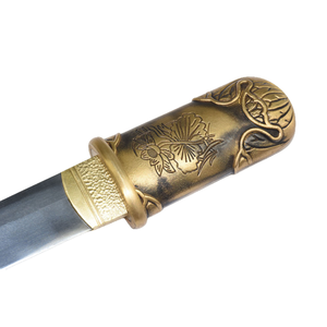 سكين لوتس قديم نحاسي مزور من الصين ، سكين مطبخ منقسم للطهاة ، مجموعة فن المطبخ - Product Image 3