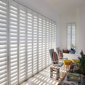 Vendita calda Australia bianco neve in pvc porta con persiana scorrevole dalla cina Online