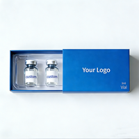 Etiquetas Personalizadas para Viales de Péptidos con Logotipo Impreso, Cajas de Cartón con Holograma de 2ml/3ml/10ml, Bandeja de Plástico para Empaque con Laminado Mate