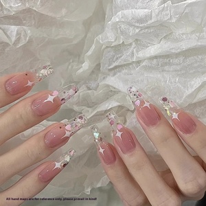 12 Grid Mixed Color Star Circle Nail Stickers Sparkling Glitter Decoration Decals for Manicure Supplies - Product Image 4