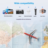 Adaptateur de voyage multi-prises universel UE/USA/UK, double Type-C 18W 5V/3A, ignifuge, écologique, compatible PD/QC4.0 pour ordinateur portable et écouteurs