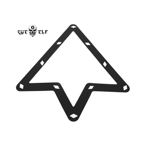 Cueelf <span class=keywords><strong>Billard</strong></span> Triangle Feuille Pool Ball Positionnement Autocollant Table Pool Cue Accessoires ou Magic Ball Rack 8 et 9 et 10 Ball - Product Image 1