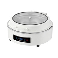 Chauffe-Plat Électrique Professionnel 6L en Acier Inoxydable avec Affichage Numérique Tactile LED pour Buffet et Traiteur