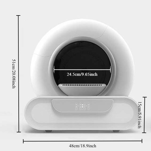 Bac <span class=keywords><strong>à</strong></span> litière automatique électrique autonettoyant grande capacité, sûr pour tous les types de chats - Product Image 2