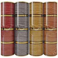 Film Décoratif Autocollant Épais Imperméable XPE/PVC à Motif Géométrique avec Détails Dorés pour la Rénovation Murale (Vente en Gros)