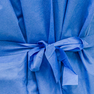 Bata de <span class=keywords><strong>Paciente</strong></span> Desechable con Certificación ISO, Bata de Examen Hospitalaria de Tela No Tejida SMS, Azul - Product Image 3