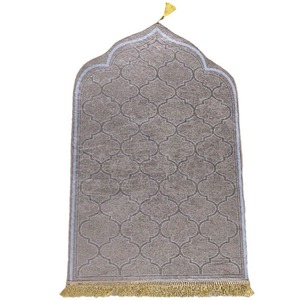 Tapis de prière commercial moderne Lanztop en polyester à poils ras, lavable en machine, personnalisé, fabriqué directement en usine, avec revêtement PVC - Product Image 2