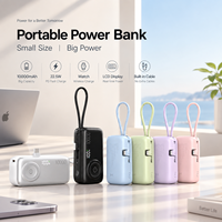 NOUVEAU Style Mini Power Bank 10000mAh 22.5W PD Charge Rapide Câble Type C Intégré Chargeur de Montre Sans Fil Écran LED Portable OEM