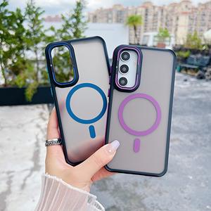 เคสโทรศัพท์แม่เหล็กสัมผัสนุ่มแบบด้านสุดหรูสำหรับ <span class=keywords><strong>Samsung</strong></span> A55 A35 A25 พร้อมขาตั้งกล้อง ป้อง<span class=keywords><strong>กัน</strong></span>การกระแทก ป้อง<span class=keywords><strong>กัน</strong></span>การตก รองรับการชาร์จไร้สาย - Product Image 3