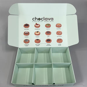 Boîtes en papier de beauté de neige imprimées personnalisées pour la pâtisserie et <span class=keywords><strong>les</strong></span> emballages alimentaires de biscuits Matériau de qualité supérieure - Product Image 1