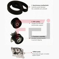 Kit de courroie de distribution et pompe à eau de marque FEI pour PEUG-EOT Fo-rd Citroen KP25672XS 1610278280 1613327980 16102782 pour divers modèles