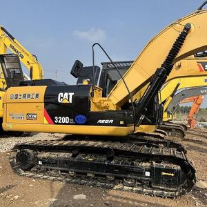 Excavatrice sur chenilles Cat320d d'occasion avec garantie, moteur, roulement, boîte de vitesses, pompe à engrenages, PLC, 20 tonnes, prête à être expédiée - Product Image 1