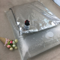 Sacs transparents personnalisés en NY/PET/PE de 3L, 5L, 25L pour contenants internes, sacs Bag-in-Box avec valve pour l'emballage de liquides