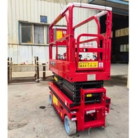 Plateforme élévatrice mobile électrique pour extérieur 4M 6M 8M CE 380V, nacelle élévatrice hydraulique compacte autopropulsée à ciseaux