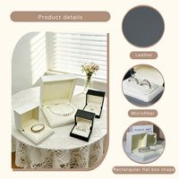Coffret de Luxe Personnalisé pour Bijoux : Mini Boîte à Bijoux en Cuir pour Bracelets et Colliers, Présentoir à Bagues pour Rangement de Vos Bijoux