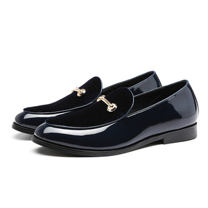 Chaussures habillées classiques pour hommes, grandes tailles 38-48, antidérapantes, printemps/hiver, noir et bleu, pour bal de promo, fête, mariage - Product Image 1