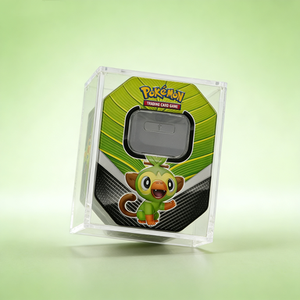 Modern Lightweight Pre-Assembled Pokemoned Card Display Case Clear Acrylic Vertical <b>Desktop</b> <b>Stand</b> for Trading Cards - Product Image 4