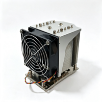 Refroidisseur de processeur pour serveur AMD SP6 4U, 300W TDP, 6 caloducs, base en cuivre, 4 broches PWM, double roulement à billes, dissipateur actif pour socket AMD SP6