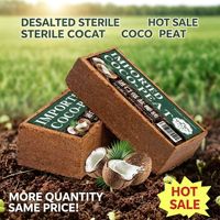 Nouvelle Arrivée : Brique de coco compressée respirante pour culture, idéale pour plantes en pot et habitat de reptiles