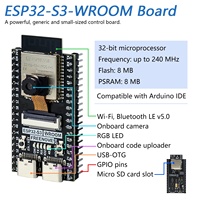 ESP32-S3 WROOM N8R8 carte de développement caméra carte mémoire 2812 lumière