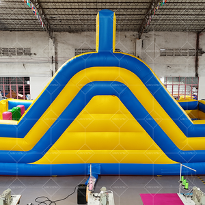 AirFunPro Colorful Two Players Challenge Lona de PVC personalizada Carrera de obstáculos inflable de doble canal ecológica para alquiler - Product Image 5