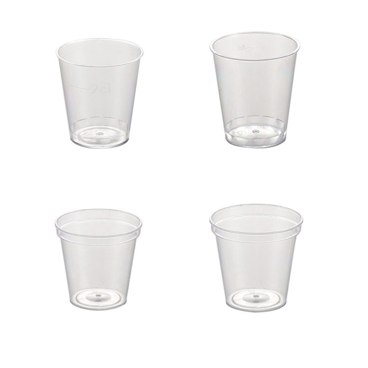 Tiệc Cưới Bar Biểu Tượng Tùy Chỉnh Nhựa Shot Glasses 1 Oz/20Ml/1.5 Oz 2 Oz 50Ml Disposable Shot Glass Với Logo