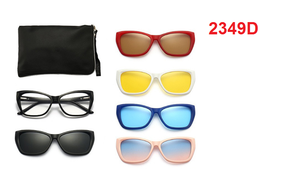 <span class=keywords><strong>Gafas</strong></span> <span class=keywords><strong>de</strong></span> Sol Magnéticas 5 en 1 <span class=keywords><strong>con</strong></span> Estilos Variados, Muchos Colores, Clip Magnético Intercambiable, Monturas Ópticas para <span class=keywords><strong>Gafas</strong></span> - Product Image 5