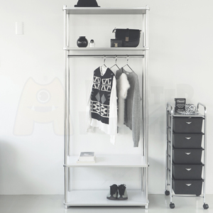 Porte-manteaux de la série UrbanSteel, design moderne et fin, design ouvert et aéré, gain de place, mobilier minimaliste pour l'entrée, le couloir, les vêtements - Product Image 4