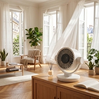 Ventilateur de circulation d'air pour toute la pièce, ventilateur de bureau silencieux, écran tactile, télécommande, affichage numérique, ventilateur de circulation de bureau