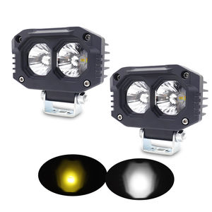 ไฟสปอร์ตไลท์ LED กำลังสูง สองสี 2 เลนส์ 20W กันน้ำ รุ่น MO91 ไฟหน้าสำหรับรถจักรยานยนต์ รถยนต์ รถบรรทุก รถเอทีวี - Product Image 3