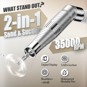 Outils professionnels pour le soin des ongles AT-NDC-275 : perceuse à ongles blanche 35000 tr/min avec aspiration puissante des poussières - Product Image 3