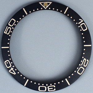 Bisel de Cerámica Negro de 38mm-30.6mm para Caja de Reloj de 40MM, Repuesto para Sea <span class=keywords><strong>Master</strong></span> SUB <span class=keywords><strong>GMT</strong></span> - Product Image 1