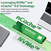 قرص صلب داخلي SN3000 بسعة 500 جيجابايت و1 تيرابايت NVMe M.2 SSD PCIe 4.0 X4 بسرعة 5000 ميجابايت/ثانية عالية السرعة للابتوب وسطح المكتب وألعاب الكمبيوتر