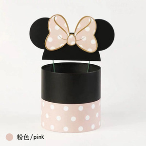 Caja <span class=keywords><strong>de</strong></span> regalo con diseño clásico <span class=keywords><strong>de</strong></span> <span class=keywords><strong>Mickey</strong></span>'s Love, caja redonda <span class=keywords><strong>de</strong></span> flores con lazo - Product Image 6