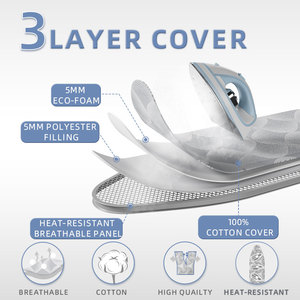 Nhựa Trọng Lượng Nhẹ Gấp Bàn Ủi Bàn Mạnh Mẽ ABS Chân Không Trượt Chân Phòng Giặt - Product Image 4