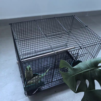 Nouvelles cages à oiseaux rectangulaires en fil de fer Chuangduo, durables et faciles à nettoyer, pour canaris et oiseaux d'amour, 58*40*45.5cm, garantie 1 an