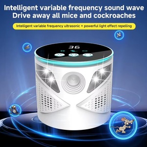 360 °   Répulsif Ultrasonique à Fréquence Modulée pour Rongeurs et Moustiques, Dispositif de Contrôle des Nuisibles Écologique à Tension Variable Visible - Product Image 2