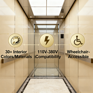 CE-gecertificeerde 5-verdiepingen 500kg schachtloze tractieplatformlift villa-elevator - Product Image 6